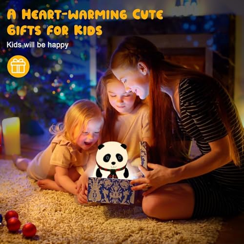 Image of Night Lamp for Bedroom | Touch Control Silicone Lamp with 7-Colour Changing Light | USB Rechargeable Bedside Girls & Boys | Warm White Diwali Decoration Light | Christmas Gift (Panda)