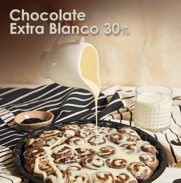 Chocolate Blanco Trapa 1kg 30% Cacao Choco White Extra Gotas