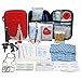 TRSCIND zestaw pierwszej pomocy, wyposażenie awaryjne, zestaw survivalowy z apteczką, latarka, krzesiwo i koc ratunkowy, na kemping, 130-częściowy