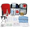 TRSCIND Erste Hilfe Set, First Aid Kit, Survival Notfall Ausrüstung Verbandskasten mit Taschenlampe Feuerstahl und…