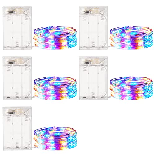 Minetom fairy lights battery operated, 5 pack 7 ft 20 led string lights with timer, waterproof silver wire fairy lights for bedroom christmas home party wedding decorations 1 Minetom fairy lights battery operated, 5 pack 7 ft 20 led string lights with timer, waterproof silver wire fairy lights for bedroom christmas home party wedding decorations