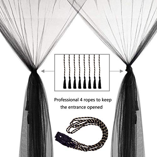 image for Comtelek Mosquito NET for Bed Canopy, Four Corner Post Curtains Bed Ca