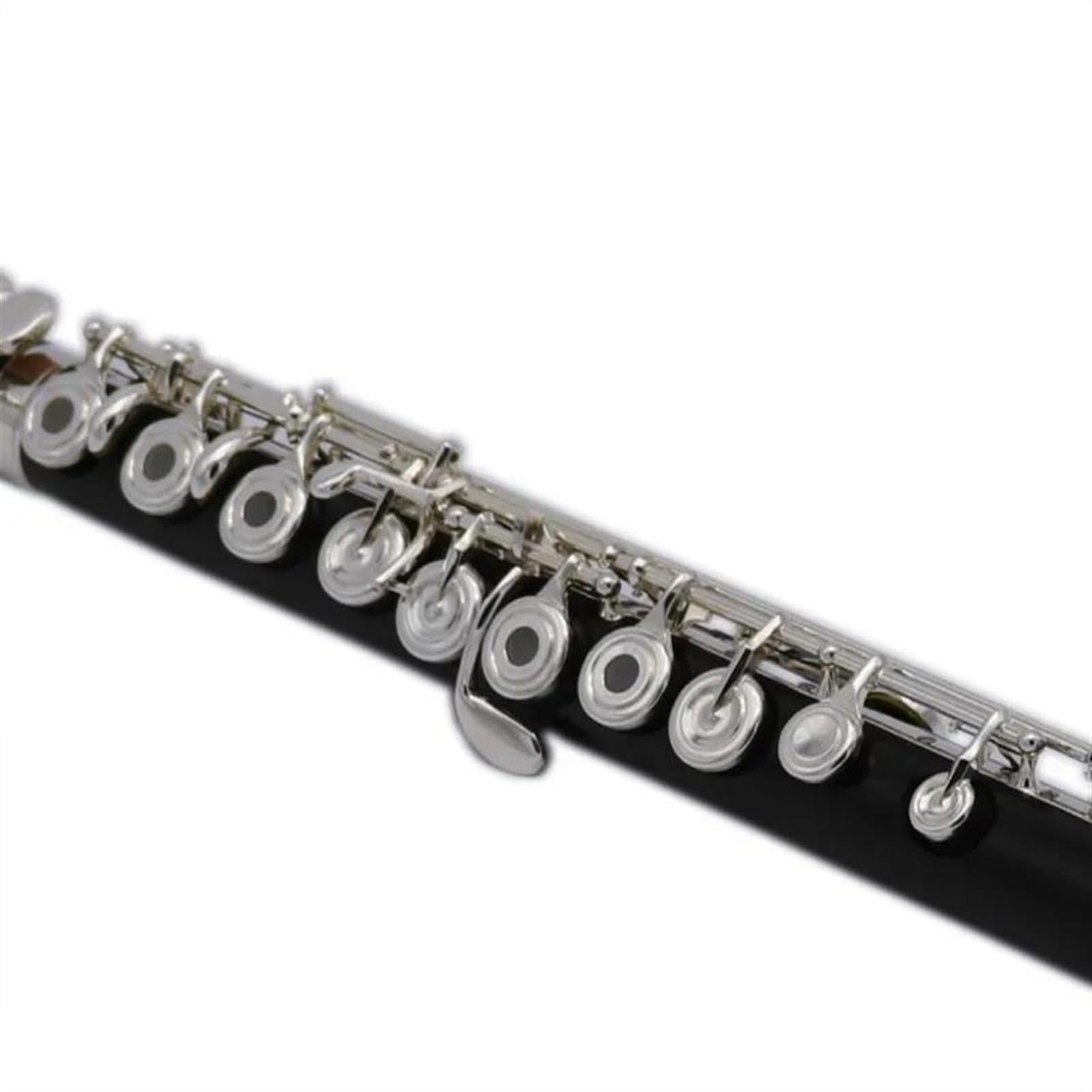 Flauto In Ebano 17 Fori Foro Aperto Chiavi Francesi Placcate Argento Flauto Con Corpo In Legno Con Custodia Flauto Traverso Kit