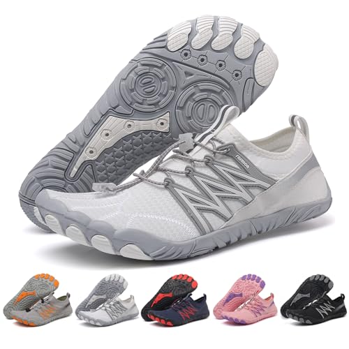 GUNIYIFS Walking Water Shoes Men Hike Barefoot Shoes Women Wide Toe Box Non-Slip Quick Dry Breathable Outdoor Athletic Footwear Beach