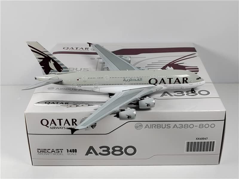 Miniatura 7 de JC Wings Qatar Airways para Airbus A380 A7-APJ 1400 DIECAST modelo de avión preconstruido
