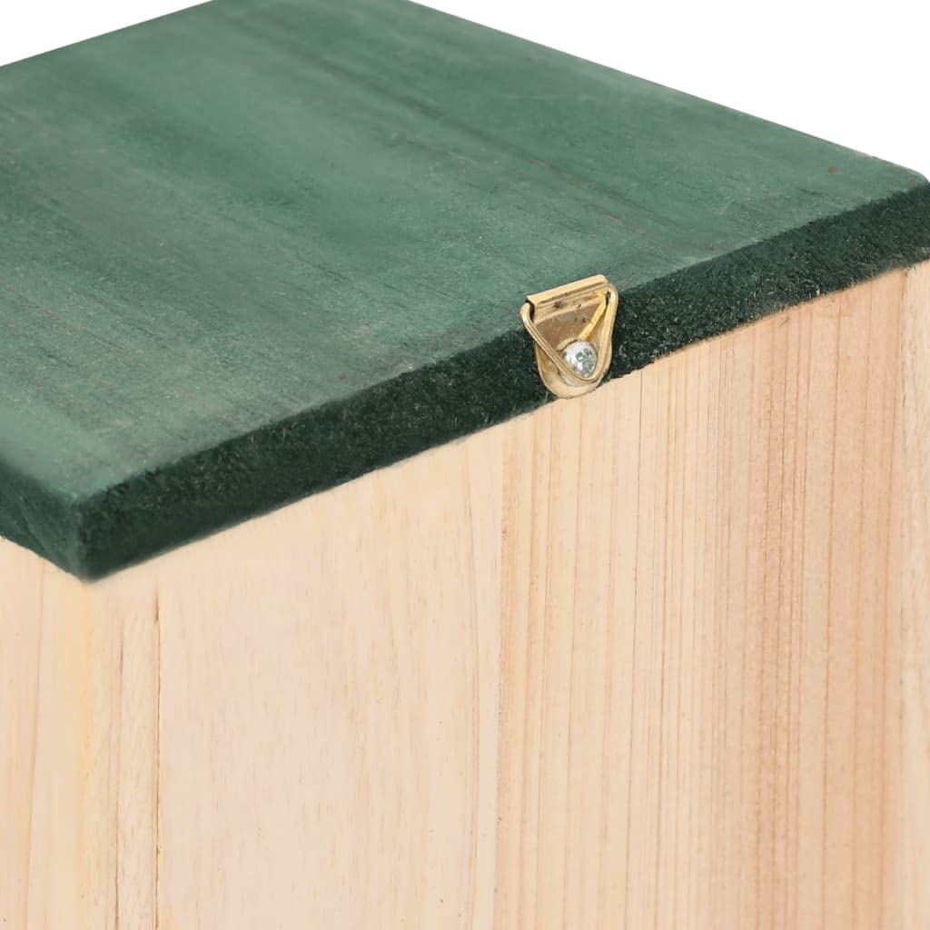 INLIFE Pajareras 8 piezas madera 12 x 12 x 22 cm