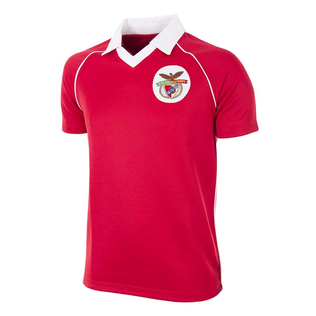 Buy Men's SL Benfica 198384 Retro Football Shirt Retro Football Collar