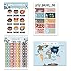 BIROYAL 16 ABC Poster für Kinder - A4 Alphabet Poster - pädagogische Lernposter Kinder - dickes Papier und beidseitig laminiert - Lernposter Grundschule - Alphabet Lernen - Lernhilfe für Kinder