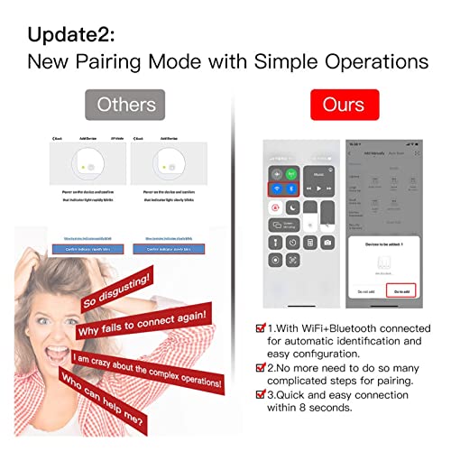 Smart light switch WiFi variateur encastrable 6 W