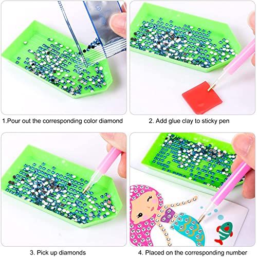 5D Pittura Diamante Adesivo per Bambini [27 Pezzi]...