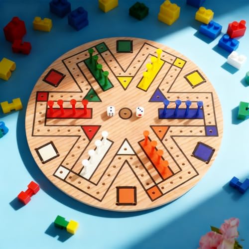Juego de Mesa de Madera para 3-6 Jugadores miniatura 5