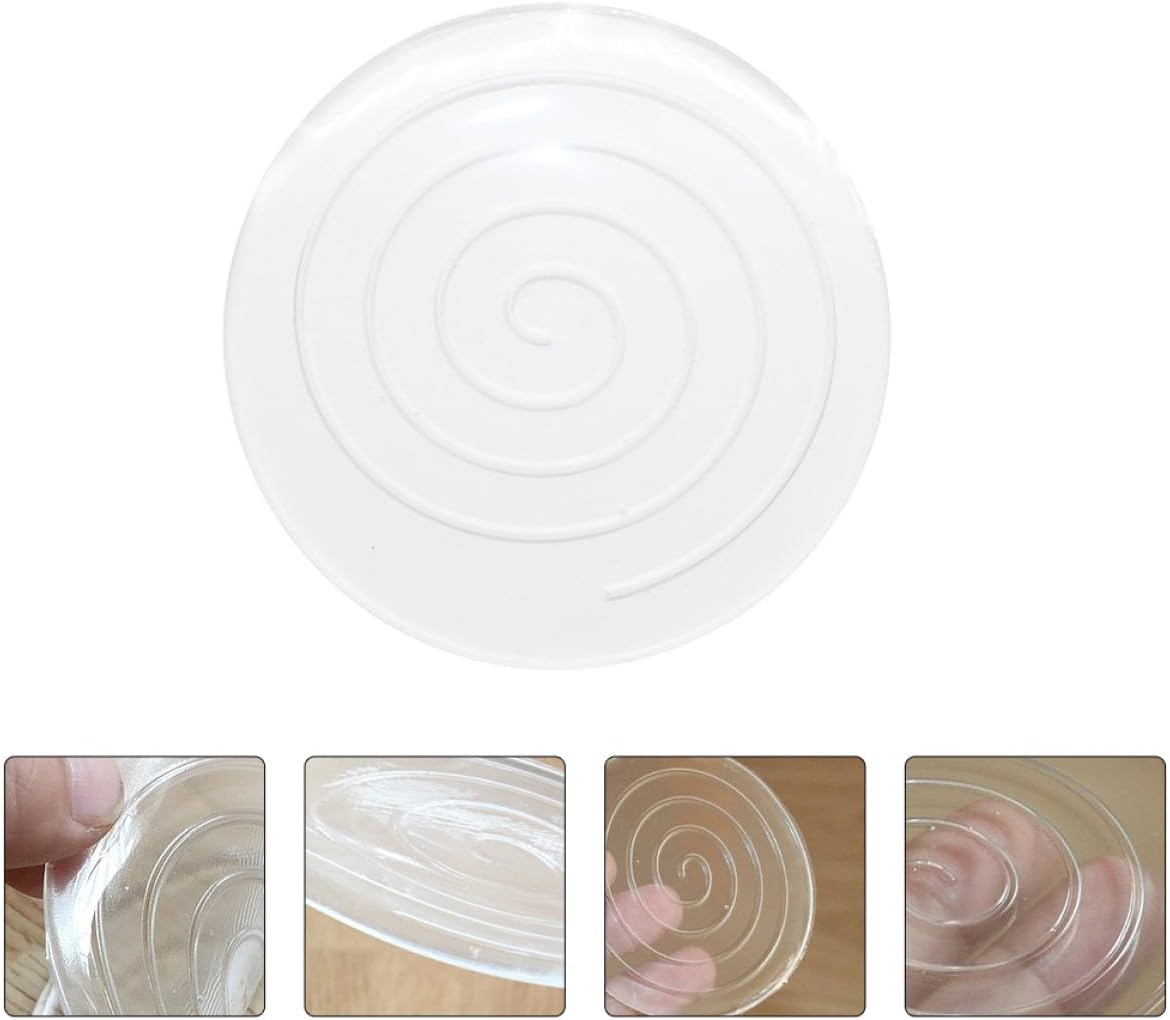 Set of 4 6cm Silicone Non-Slip Furniture Feet Pads Round Furniture Feet Silent Protection for Sofa Chairs and Beds - Protective Carpet for Hardwood Floors and