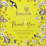 Holdsworth Chocolates Gift Box - Thank You Chocolate Gift Assortment with Milk, White & Dark Chocolate Truffles, Pralines, Creams & Caramels. Thank You Gift Chocolates for Women & Men 200g