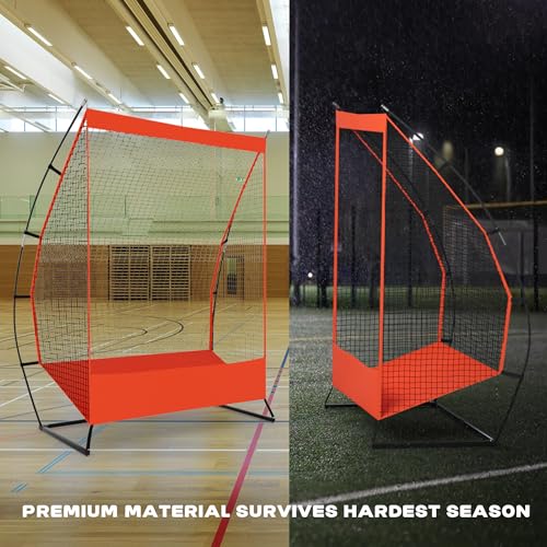 image for MR Football Kicking Net with Carrying Case, Multi-Skill Football Net f