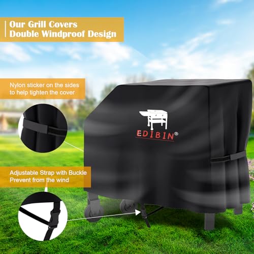 28" Griddle Cover for Blackstone 28 Inch Original Omnivore Griddle 2206,Waterproof 28 Inch Griddle Cover for Blackstone 2 Burner Griddle 1517, 1605, 1853, 1555 and 28” Single Shelf Grill Cover by EDIBIN - Image 3