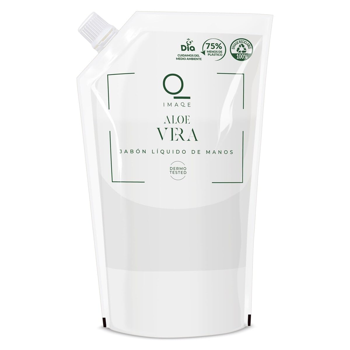 DIA IMAQE recambio jabón de manos líquido aloe vera bolsa 500 ml