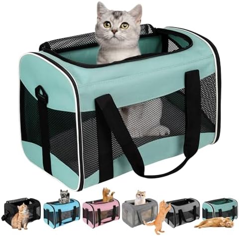 Cat Dog Carriers Soft-Sided Pet Carrier Large Cats for Medium Big...