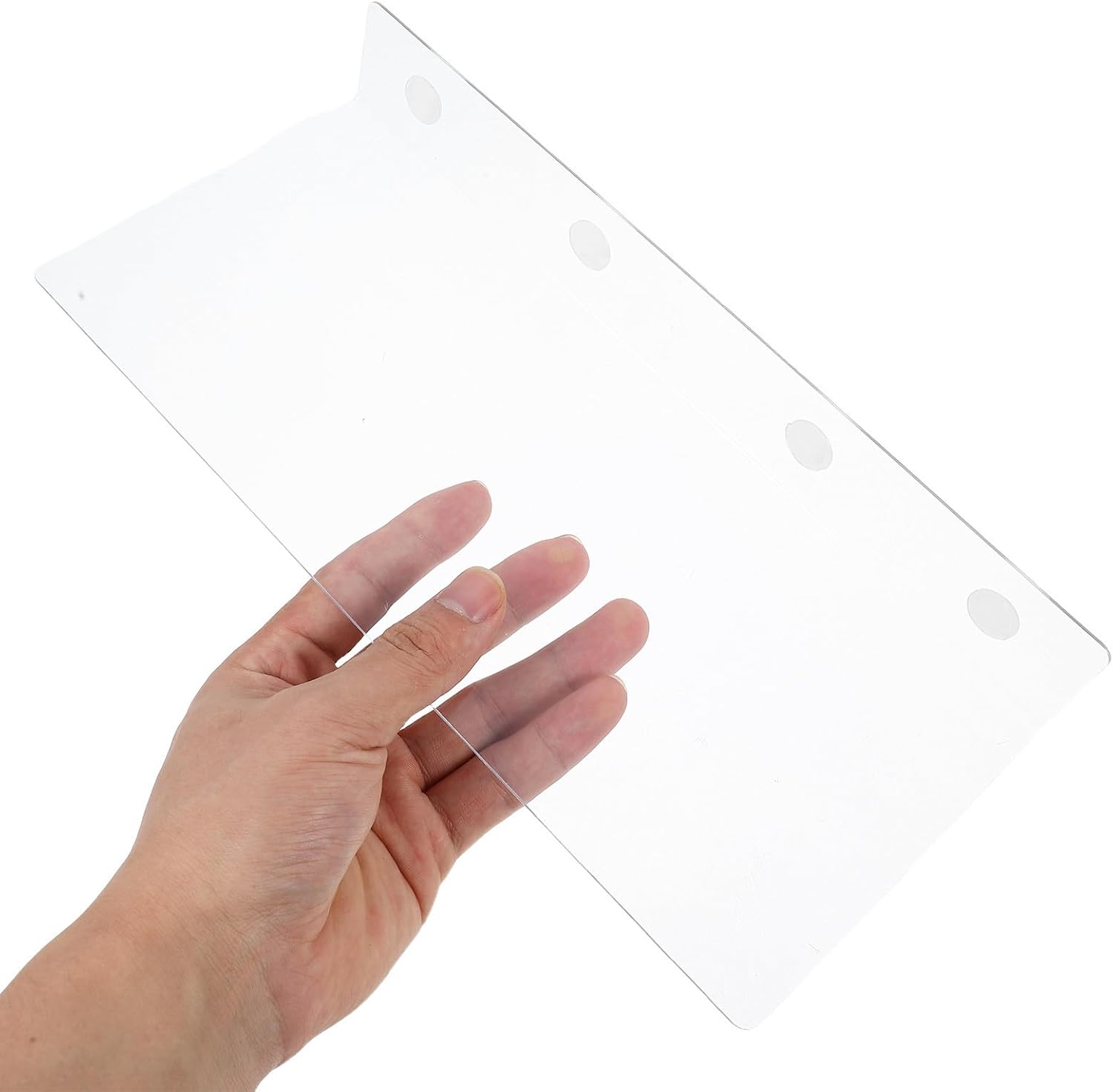 VALICLUD Acrylic Shelf Dividers Adjustable and Stylish Smooth Edges and Rounded Corners for Closet Organization 8pcs for Books and Shoes Storage in Home and Office Shelves
