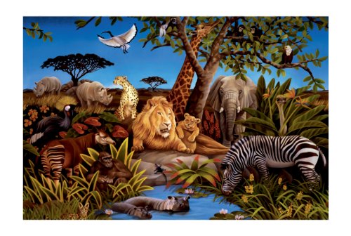 York Wallcoverings York Kids IV MP4962M Jungle Mural, Multi