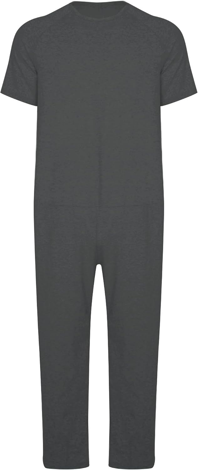 Hansber All Season Mens Romper Anti-Strip Back Zipper Suit