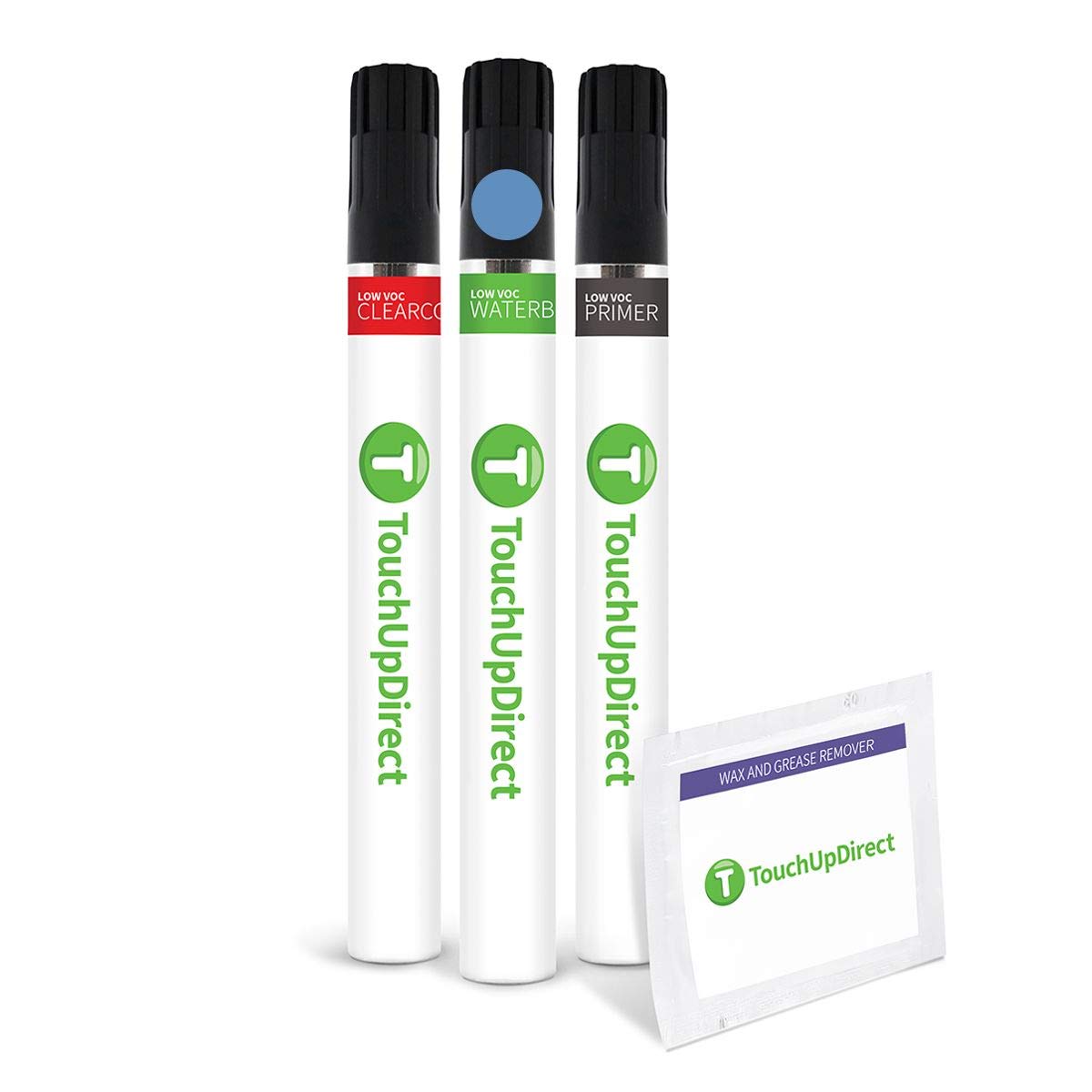 TouchUpDirect PBF/TBF Slate Blue Pearl Coat Compatible with Jeep Exact Match Touch Up Paint Brush - Preferred Kit