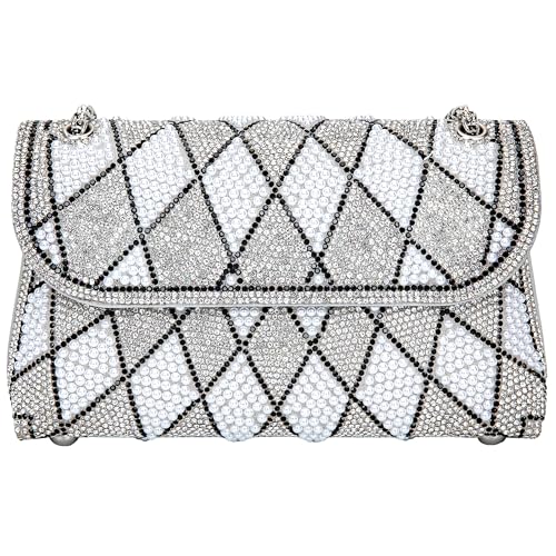 Image of BBTT.ful Pearls and Rhinestones Women's Evening Handbags Shoulder Bags Crossbody Bags for Women Clutch Purse with Chain