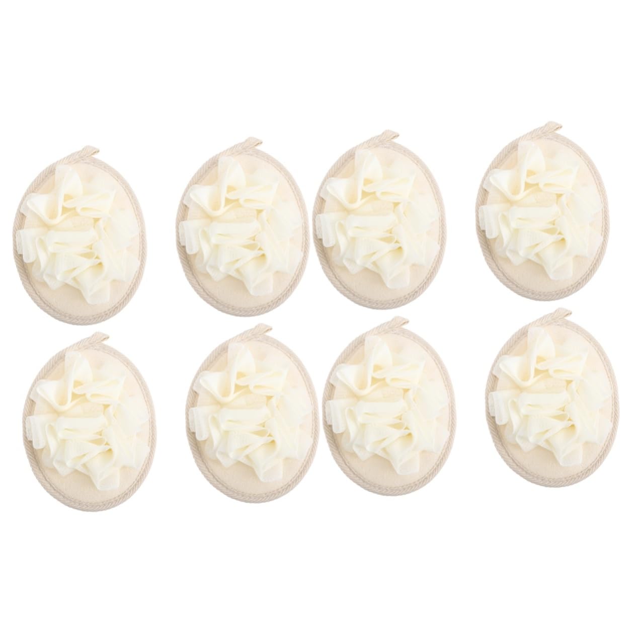 FRCOLOR Juego de 2 Esponjas Exfoliantes para Baño Y Ducha Paquete Familiar Cuerda para Colgar 4 Unidades