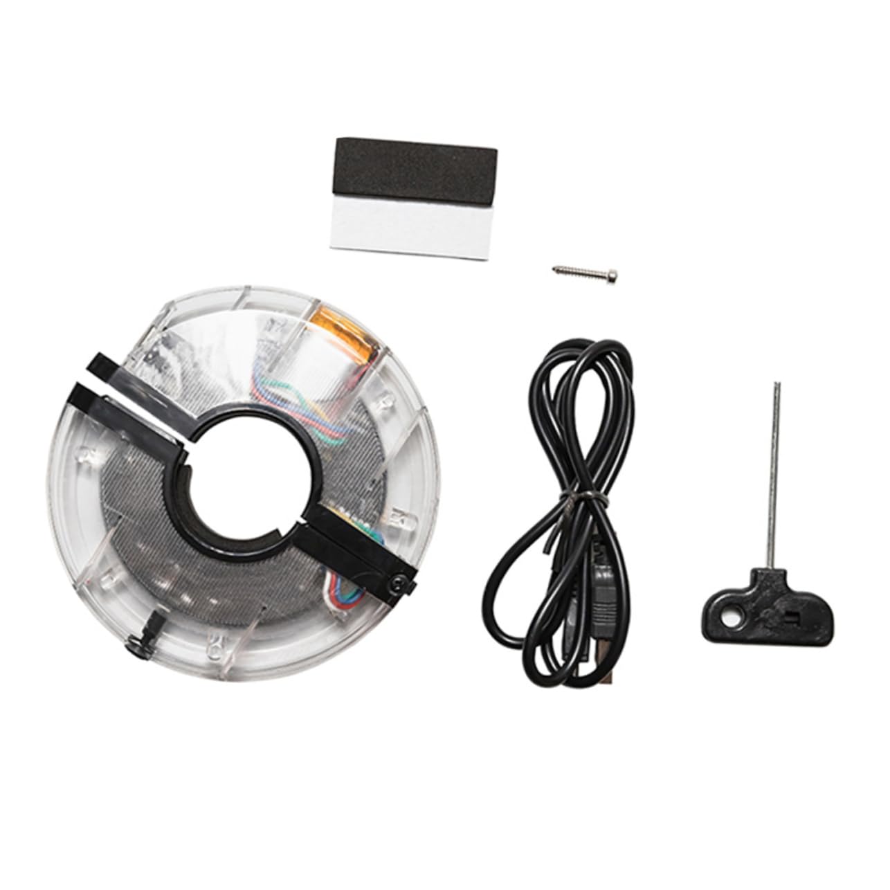 INOOMP 3pièces Lumière De Roue De Vélo LED Rechargeable USB Lampe De Sécurité Étanche pour Cyclisme Nocturne avec Modes De Couleurs