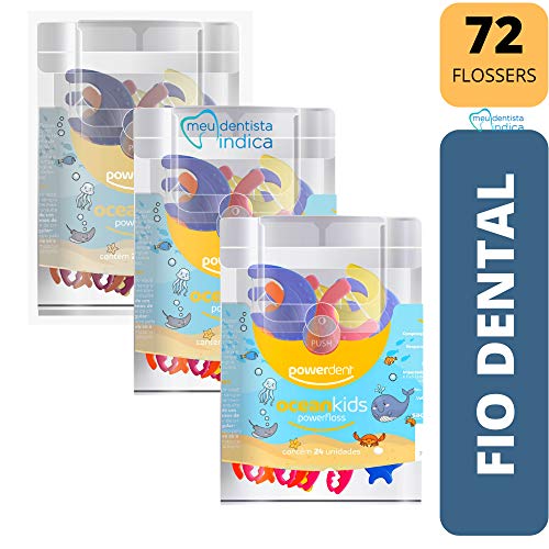 KIT Fio Dental Infantil com Cabo EasyWay - 72 unidades