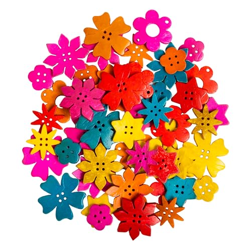 Flores de cáscara de coco para solucionar la falta de materiales plásticos en las aulas 4