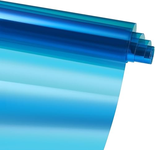 Miniatura 8 de XhuangTech Rollo de película solar tintada para ventana delantera, resistente a los arañazos, 60% VLT (azul claro, 39.37 x 59.05 pulgadas)