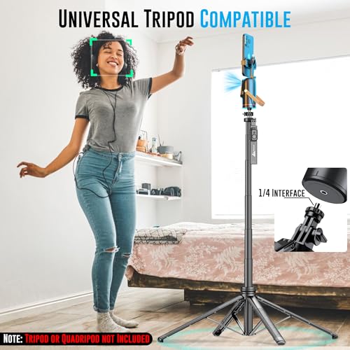Image of WeCool G2 AFT Ai Auto Face Tracking Tripod Motion Sensor with 360 Rotation, 2200mAh Battery, AI Intelligent Lens, 1.8m Tripod Mount Support for Android, iPhone, and Ring Light Compatibility