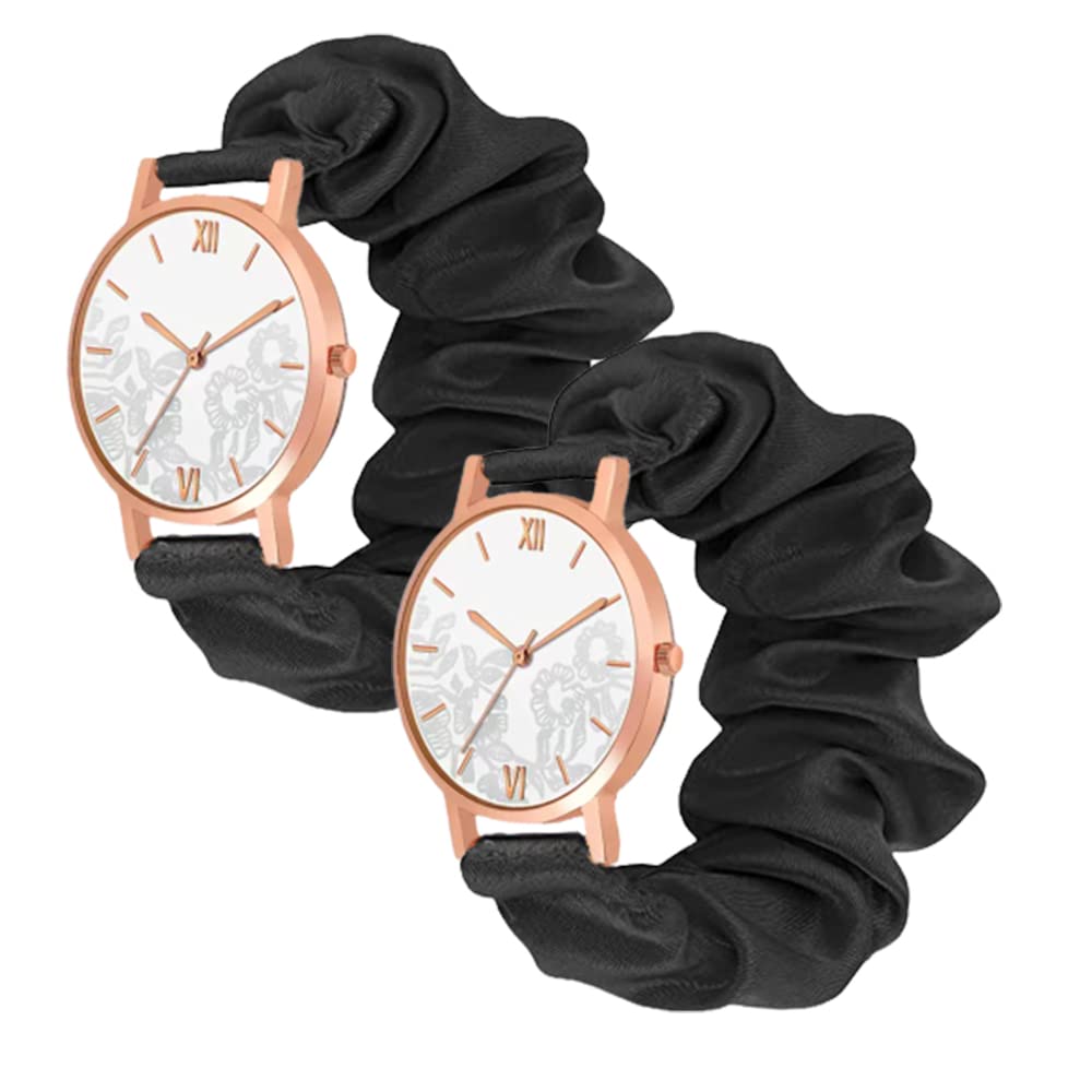 FYLAINCE ™ Combo Pack Scrunchies Watch Classic & Unique Scrunchies Watches Strap Cloth Soft Pattern Solid Fabric Wristband I Watch Cute Elastic Scrunchy Bands Watch for Women & Girls Combo Pack (B0C2MXGV6F) Amazon Price History, Amazon Price Tracker