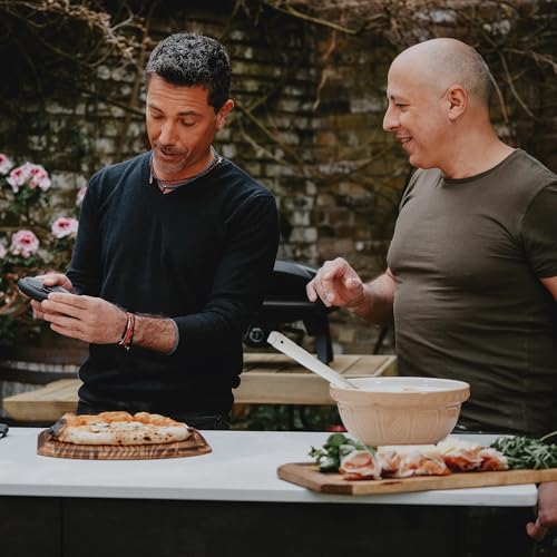 Gino D'Acampo Wysokiej jakości krajalnica do pizzy z wyjmowanym ostrzem ze stali nierdzewnej – nadaje się do mycia w zmywarce, dla łatwego czyszczenia, wydajnego i precyzyjnego krojenia pizzy