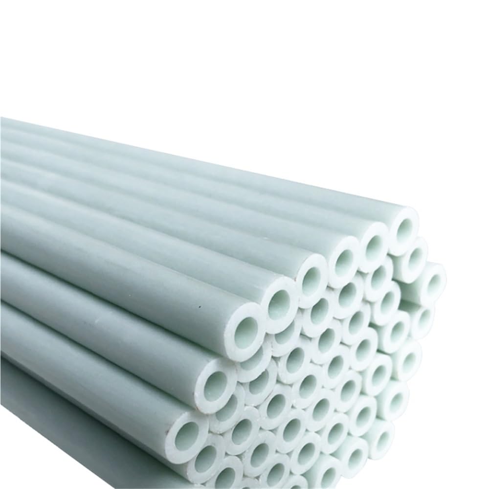 Tubos de fibra de vidrio, varillas huecas de fibra de vidrio, construcción ligera, diámetro exterior de 3 mm a 12 mm, 0,5 m de longitud