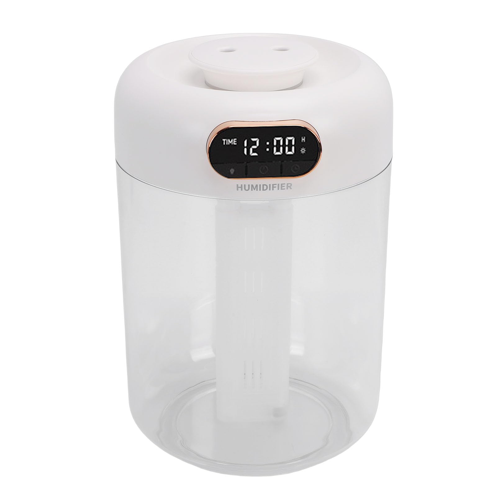 Umidificatore a Doppio Spruzzo Umidificatore Personale Silenzioso 3L con Luce Notturna per Camera da Letto, Ufficio, Dormitorio