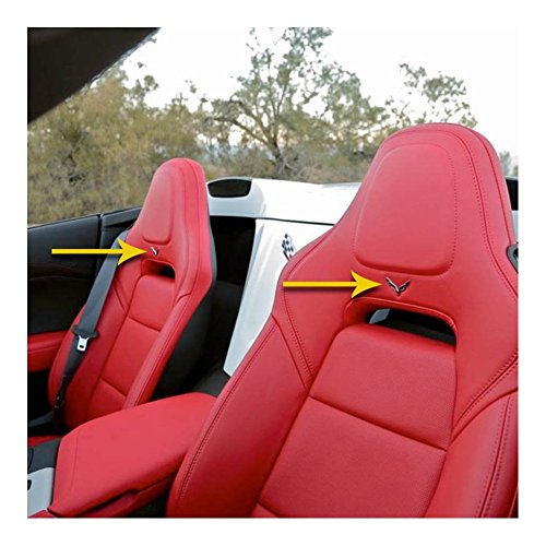 Emblema de asiento para Corvette C7 Stingray: realza el diseño original de tus respaldos (par)
