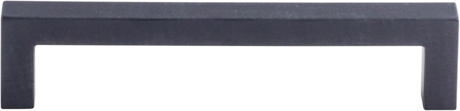 Top Knobs M1159 Nouveau III Collection 5-1/16" Square Bar Pull, Flat Black