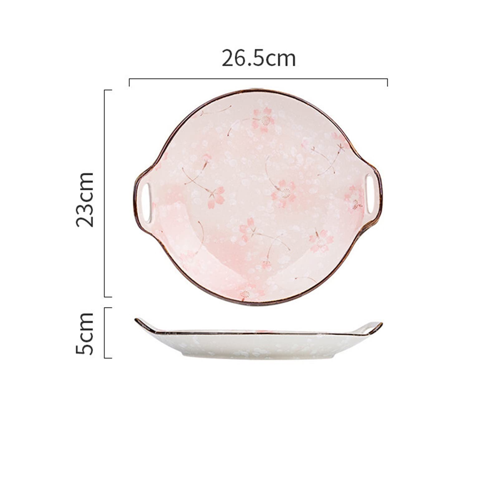 Talerze Obiadowe Xueying Talerz Ceramiczny Naczynia Kuchenne Sushi Sałatka Zupa Z Makaronem Talerz Obiadowy Rodzinny Naczynia Kuchenne Do Serwowania,Green-26.5 * 23CM