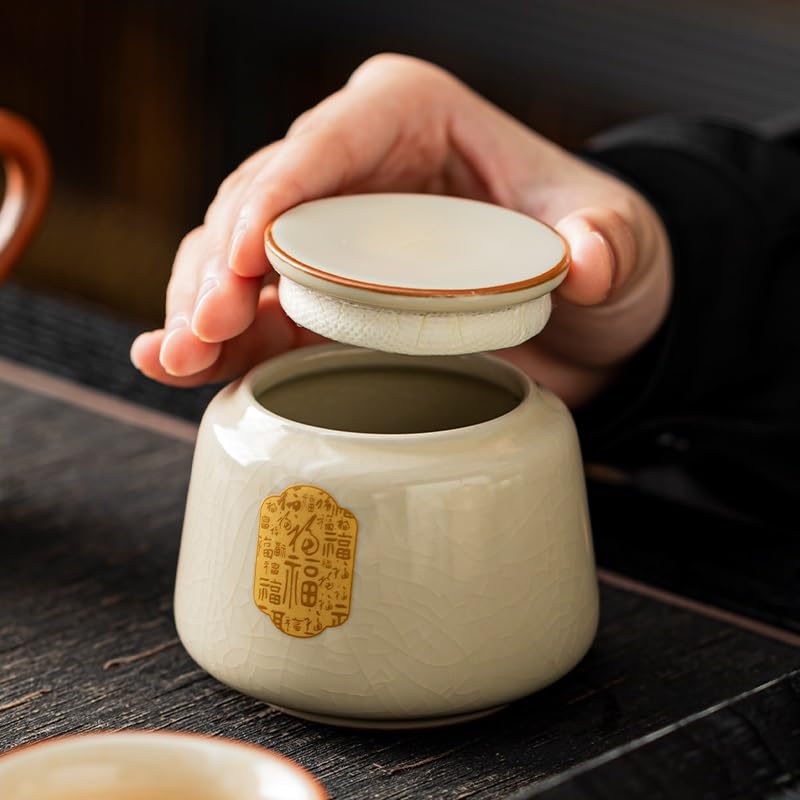 Boîte à thé céramique ENGENDER, préservez les souvenirs de vos pauses douceur