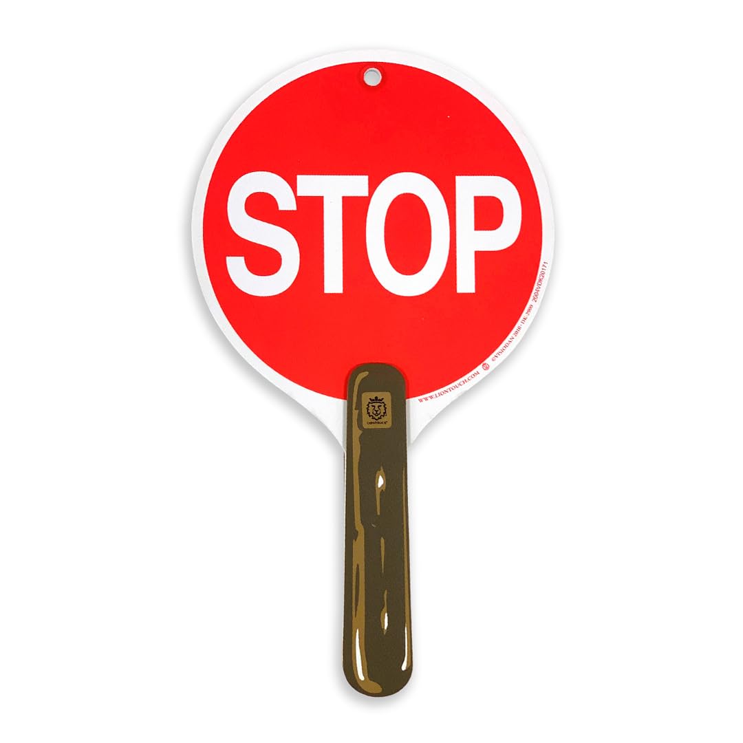 Recto Rouge Panneaux Stop Et Go Pour Les Enfants Liontouch Panneau Stop & Go