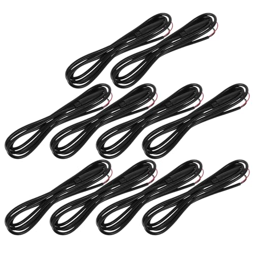 Angoily 10pcs Cable de Audio Aux Extensión Jack 3.5mm 1m miniatura 1