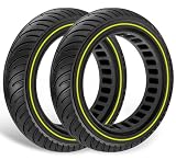 GYL 8.5 inch Solid Rubber Tire, 8.5x2 Inch 8 1/2'' x2 Tubeless Tyre for Gotrax Apex Pro XL Rival GXL V2 Swagtron Swagger 5 iScooter i9s Scooter Front Rear Replacement Wheel