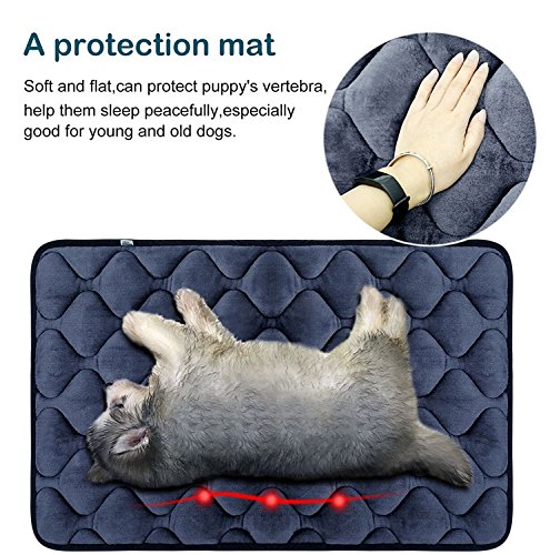 Image of Hero Dog Fleece Dog Bed Large Crate Pad Mat Soft Washable 48 Inch Kennel Pads Pet Beds Non Slip Cat Dog Mattress Cage Pads