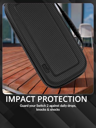 Image of Orzly Case Compatible with Nintendo Switch 2 - Protective Travel Carry Case with Screen Padding, Game Card & microSD Slots, Zipped & Open Pockets for Accessories - 7.9 inch Gift Boxed