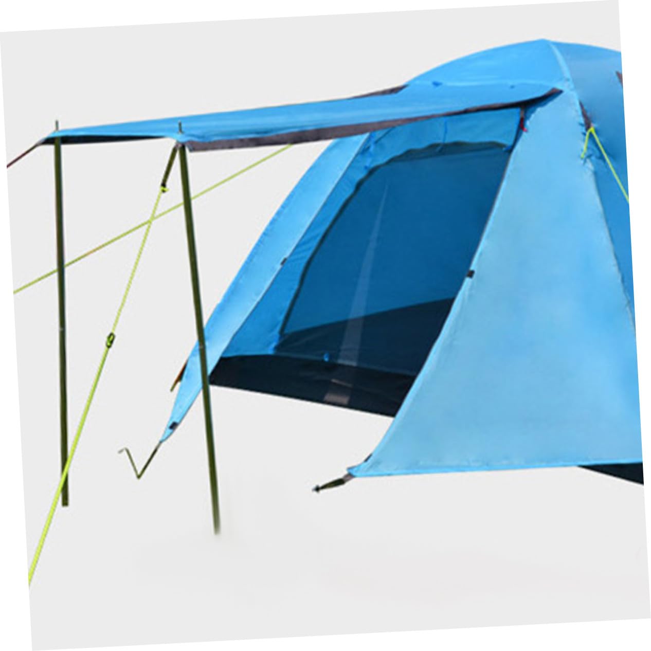 Ersatz Zeltstange 2 Stück, 2m, Schwarz, Verzinkt für Camping