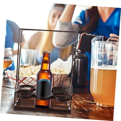 Soporte para botellas de vino en hierro compacto y elegante miniatura 5