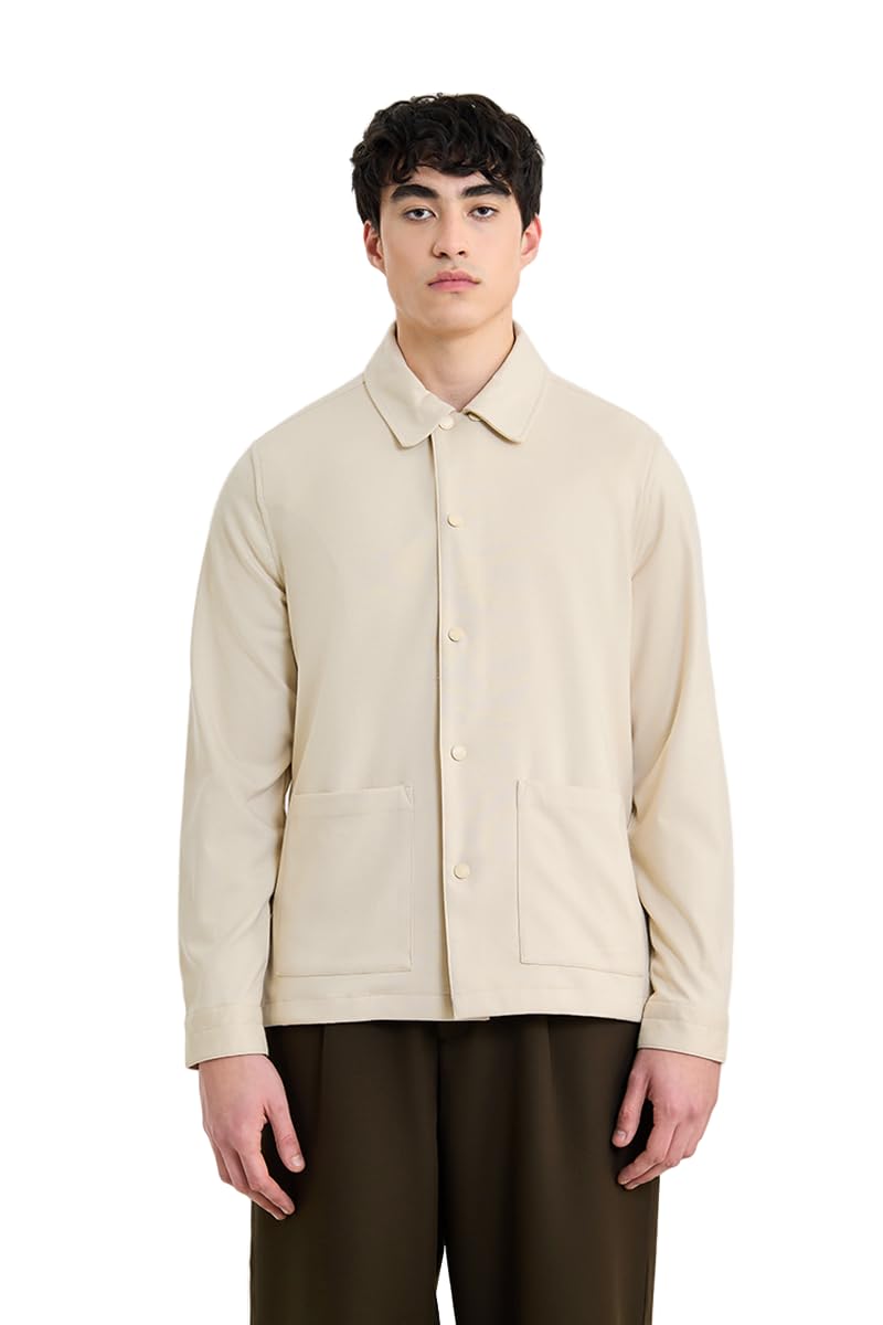 snitch Men Casual Jacket| Regular Fit Full Sleeve Point Collar Solid Design | Durable Polyester Viscose Blend Stretch Fabric For Layering & Fall Fashion Wear-picture-26