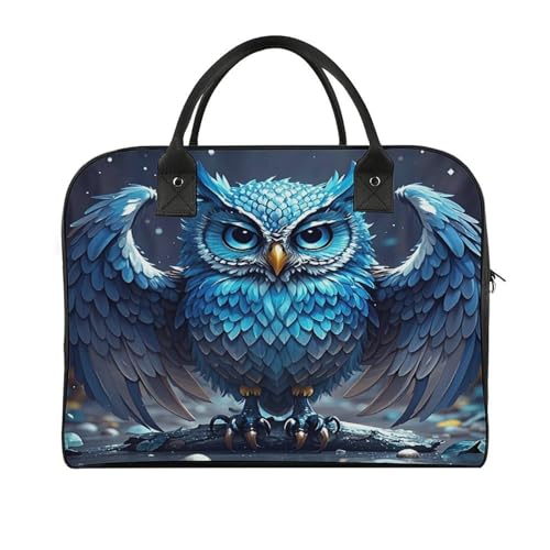 Bolso Tote azul con asa ajustable y cierre para portátil miniatura 1