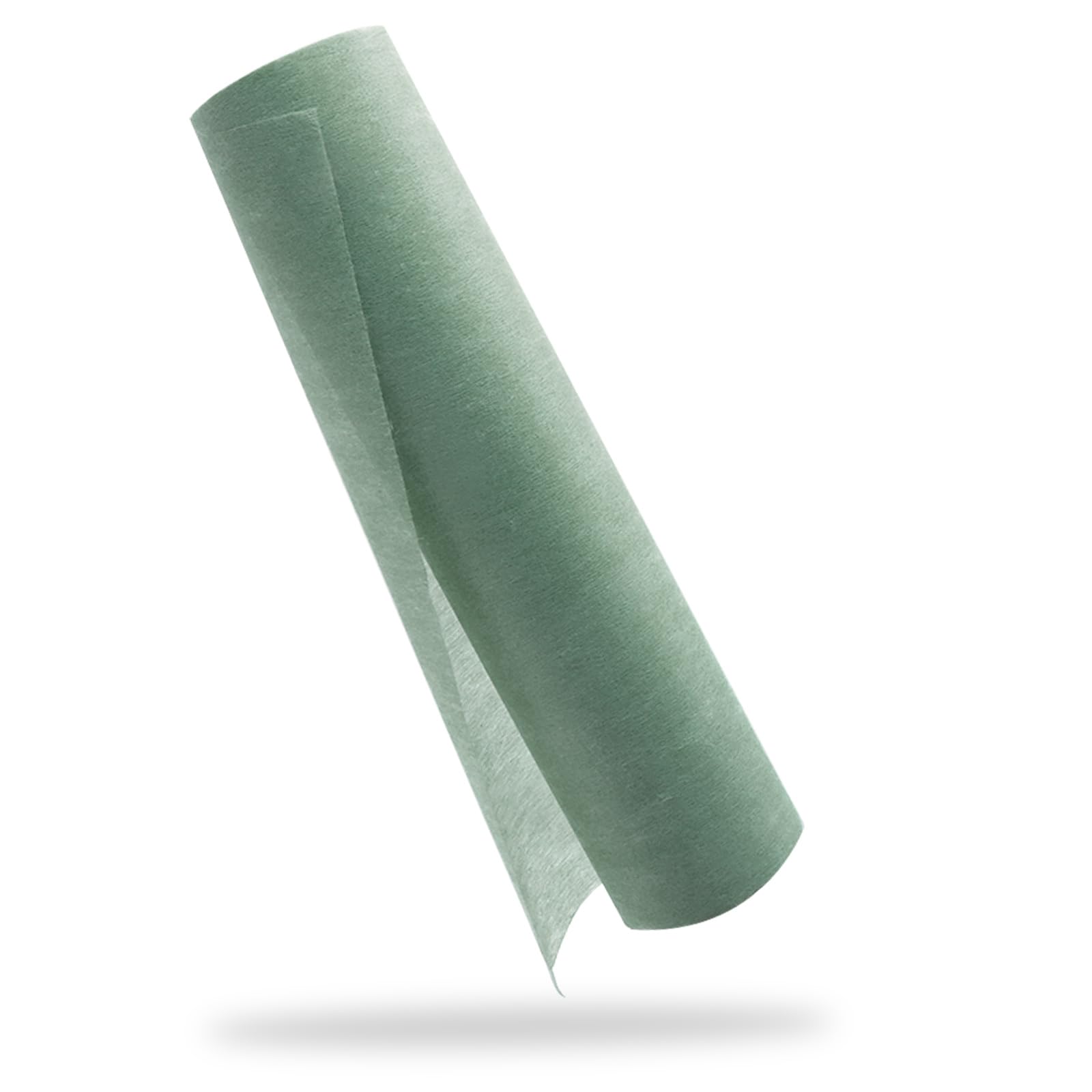 YUNSHANGHE Vlies Tischläufer, 30 cm x 25 m Tischdeko Tischläufer, Dekoratives Tischband für Taufe, Kommunion, Geburtstage, Hochzeiten und Party Eukalyptus Grün